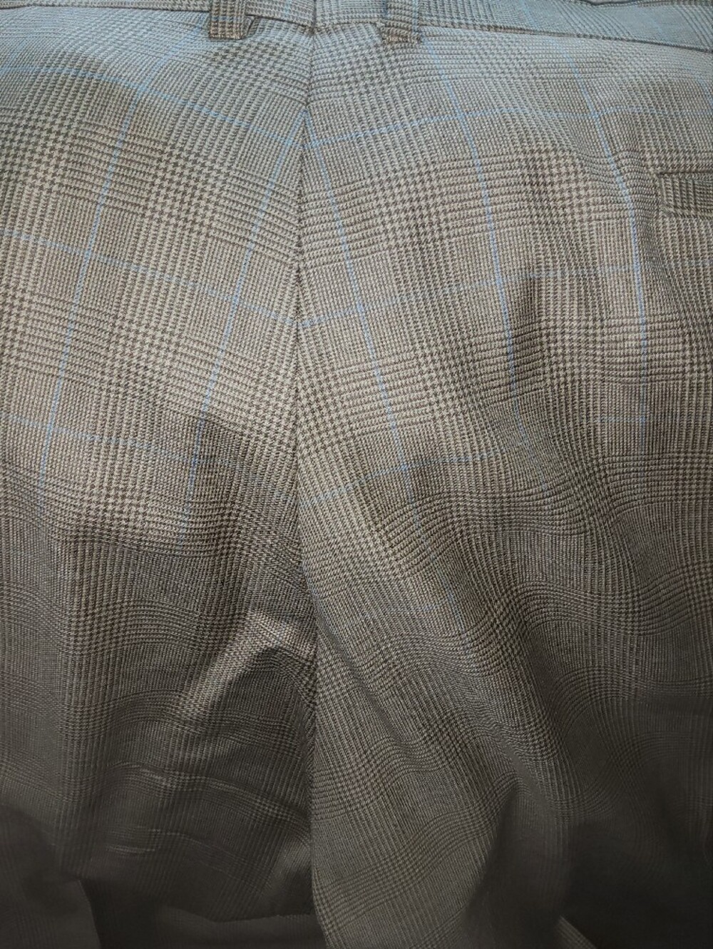 Ralph Lauren Cream Dress Pant with Brown Paisley Trim - Picture 8 of 9